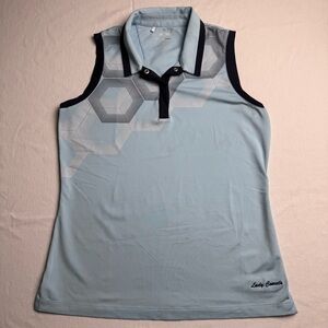 Adidas Light Blue Geometric Tank Top